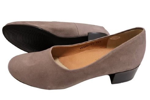 【…AShiOtO AP1135 グレーヌバック】超軽量 国産レザーパンプス