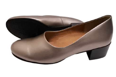 【…AShiOtO AP1135 シルバー】超軽量 国産レザーパンプス