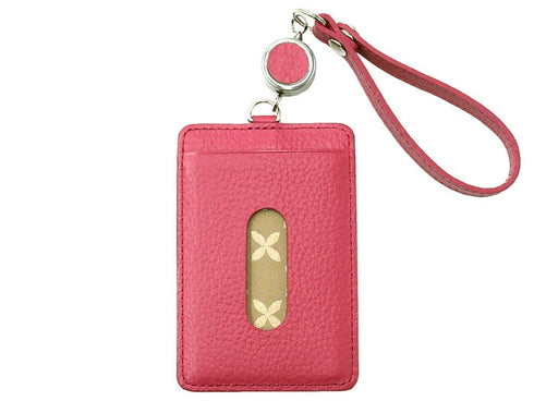 【豊岡財布 足立 AW0303 ピンク】ALBAPIE パスケース