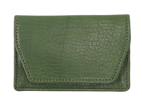 【豊岡財布 足立 AW0401 グリーン】ALBAPIE レッザボタニカ 名刺入れ