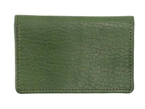 【豊岡財布 足立 AW0401 グリーン】ALBAPIE レッザボタニカ 名刺入れ