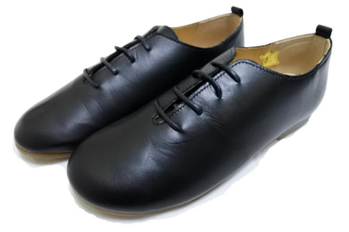 【かぼちゃの馬車CA-15 ブラック】ころんと靴紐シューズ