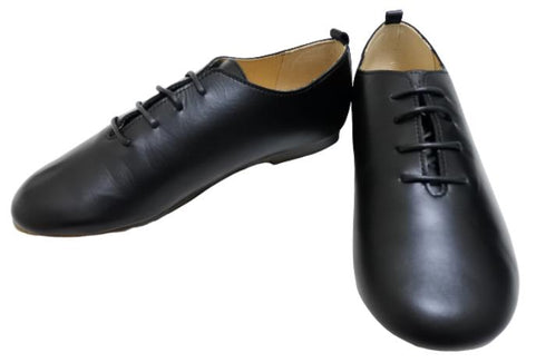 【かぼちゃの馬車CA-15 ブラック】ころんと靴紐シューズ