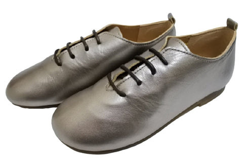 【かぼちゃの馬車CA-15 ブロンズ】ころんと靴紐シューズ