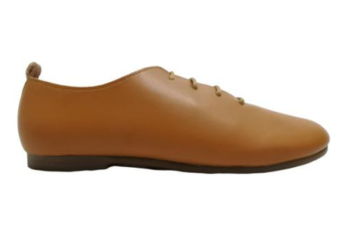 【かぼちゃの馬車CA-150 キャメル】ころんと靴紐シューズ