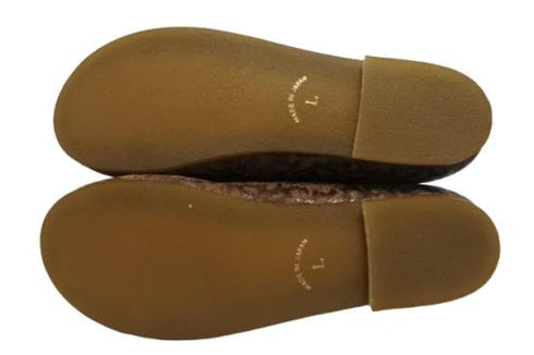 【かぼちゃの馬車 CA-15FL ブラウン】フラワー柄の靴紐シューズ