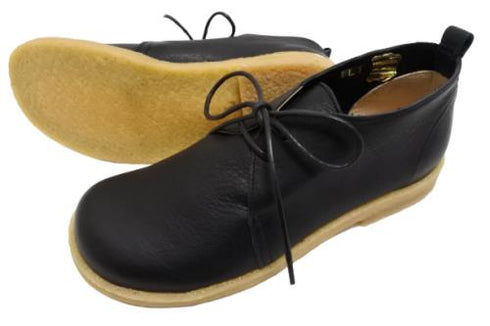 【かぼちゃの馬車 CA-210 ブラック】くたっとやわらか本革靴紐シューズ