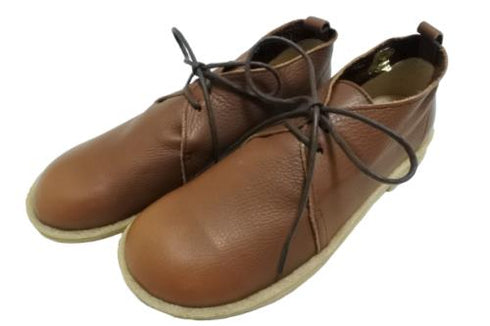 【かぼちゃの馬車 CA-210 ブラウン】くたっとやわらか本革靴紐シューズ