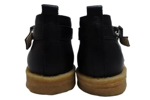 【かぼちゃの馬車 CA220 ブラック】くたっとやわらか本革ベルトストラップシューズ