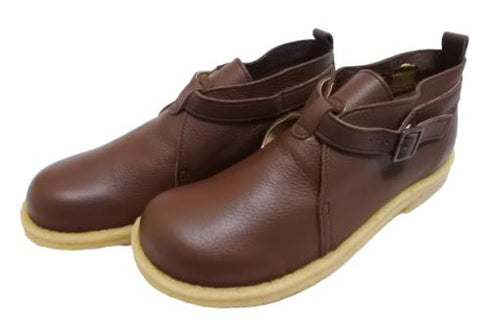 【かぼちゃの馬車 CA220 ブラウン】くたっとやわらか本革ベルトストラップシューズ