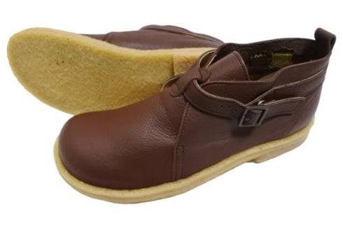 【かぼちゃの馬車 CA220 ブラウン】くたっとやわらか本革ベルトストラップシューズ