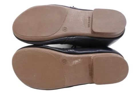 【かぼちゃの馬車 CA26 ブラック】足にフィット 柔らかな本革靴