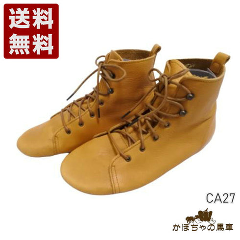 【かぼちゃの馬車 CA-27 キャメル】やわらか靴紐シューズ