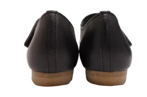 【かぼちゃの馬車 CA-4 ブラック】柔らか本革レザーストラップシューズ