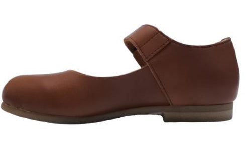 【かぼちゃの馬車 CA-4 ブラウン】柔らか本革レザーストラップシューズ