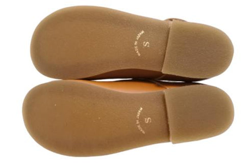 【かぼちゃの馬車 CA-4 キャメル】柔らか本革レザーストラップシューズ