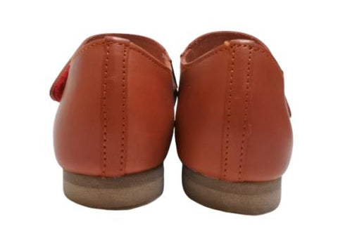 【かぼちゃの馬車 CA-4 レッド】柔らか本革レザーストラップシューズ