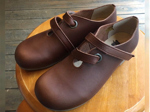 【かぼちゃの馬車 CA-5 ブラウン】からまりベルトのおでこ靴♪