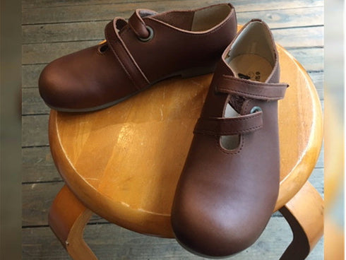 【かぼちゃの馬車 CA-5 ブラウン】からまりベルトのおでこ靴♪