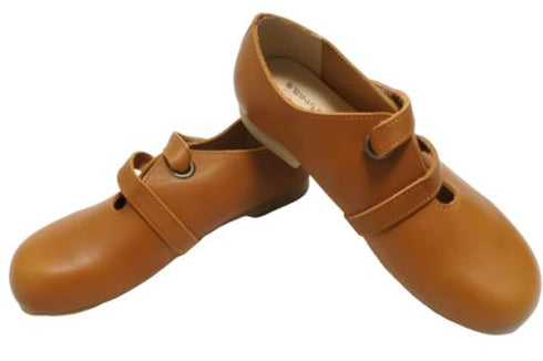 【かぼちゃの馬車 CA-5 キャメル】からまりベルトのおでこ靴♪