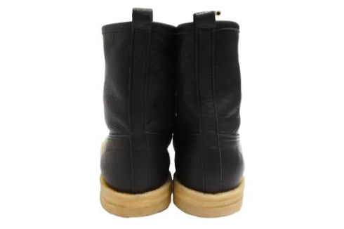 【かぼちゃの馬車 CA-52 ブラック】本革コンフォートサイドジップショートブーツ