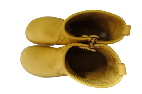 【かぼちゃの馬車 CA-52 キャメル】本革コンフォートサイドジップショートブーツ