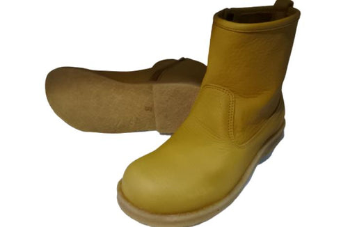 【かぼちゃの馬車 CA-52 キャメル】本革コンフォートサイドジップショートブーツ