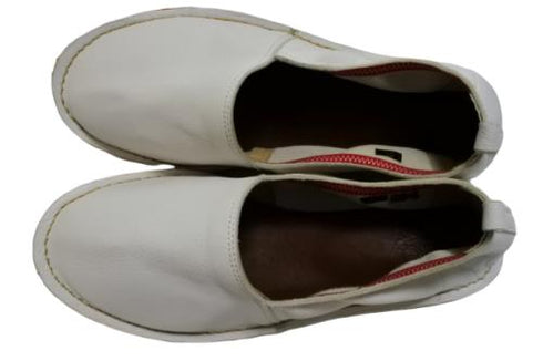 【KOBE DADA CAM-2 ホワイト】本革国産コンフォートスリッポン