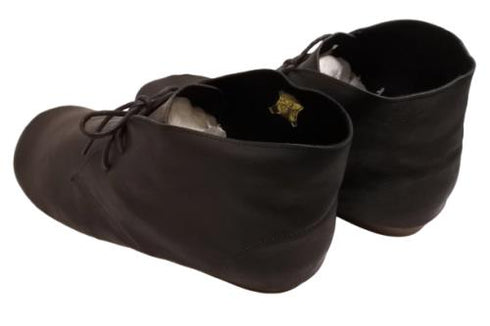 【KOBE DADA CAM-26 ブラック】ユーズド風本革デザートブーツ