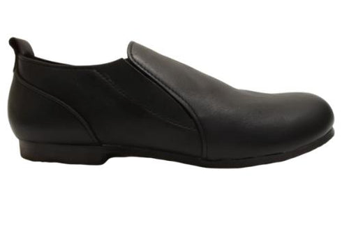 【KOBE DADA CAM-8 ブラック】本革サイドゴアスリッポンシューズ