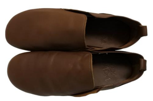 【KOBE DADA CAM-8 ブラウン】本革サイドゴアスリッポンシューズ