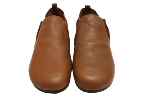 【KOBE DADA CAM-8 ブラウン】本革サイドゴアスリッポンシューズ