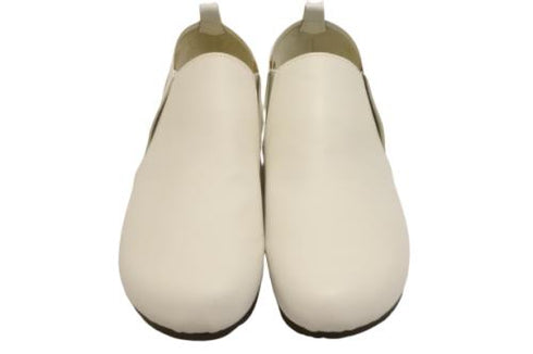 【KOBE DADA CAM-8 ホワイト】本革サイドゴアスリッポンシューズ