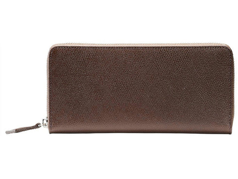 【豊岡財布 craftsmanship CW001 ブラウン】バレキラウンドZウォレット