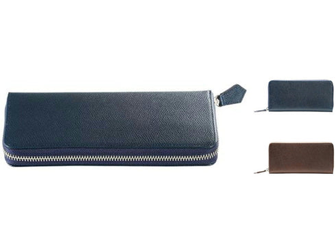 【豊岡財布 craftsmanship CW001 ブラウン】バレキラウンドZウォレット