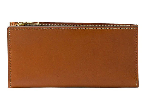 【豊岡財布 エンドー鞄 EN1143 テラコッタ】嘉玄 財-TAKARA- 二つ折り長財布