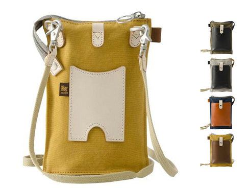 【豊岡鞄 エンドー鞄 EN1150 カーキ】嘉玄 懐-KAI- サコッシュ縦