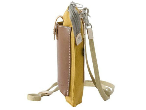 【豊岡鞄 エンドー鞄 EN1150 マスタード】嘉玄 懐-KAI- サコッシュ縦