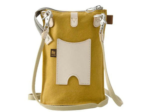 【豊岡鞄 エンドー鞄 EN1150 マスタード】嘉玄 懐-KAI- サコッシュ縦