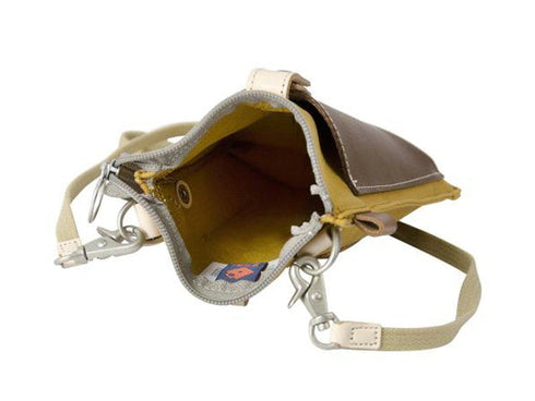 【豊岡鞄 エンドー鞄 EN1150 マスタード】嘉玄 懐-KAI- サコッシュ縦