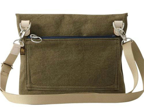 【豊岡鞄 エンドー鞄 EN1151 カーキ】嘉玄 懐-KAI- サコッシュカブセ