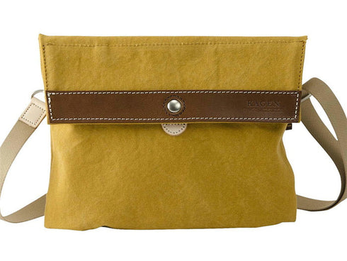 【豊岡鞄 エンドー鞄 EN1151 マスタード】嘉玄 懐-KAI- サコッシュカブセ