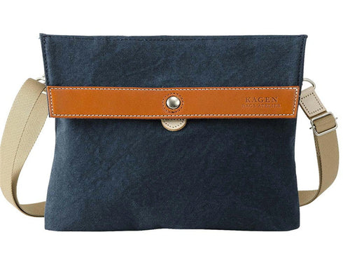 【豊岡鞄 エンドー鞄 EN1151 ネイビー】嘉玄 懐-KAI- サコッシュカブセ