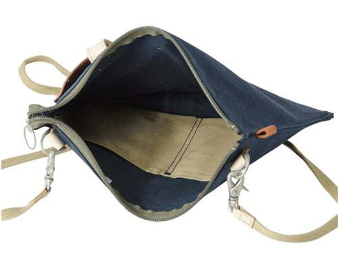 【豊岡鞄 エンドー鞄 EN1152 ネイビー】嘉玄 懐-KAI- サコッシュ横