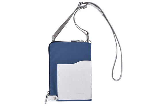 【豊岡鞄 エルダー GM091XM オーシャンブルー】For the blue クロスミニショルダーバッグ