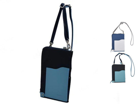 【豊岡鞄 エルダー GM091XM オーシャンブルー】For the blue クロスミニショルダーバッグ