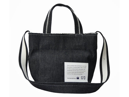 【豊岡鞄 エルダー GM111MT インディゴ】for the blue デニム ミニトートバッグ