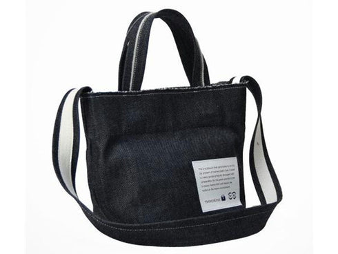 【豊岡鞄 エルダー GM111MT インディゴ】for the blue デニム ミニトートバッグ