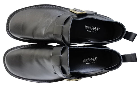 【インコルジェ M1012 ブラック】メンズインコルジェ ベルトカジュアルシューズ