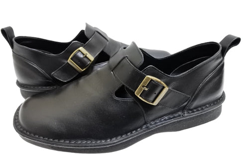 【インコルジェ M1012 ブラック】メンズインコルジェ ベルトカジュアルシューズ